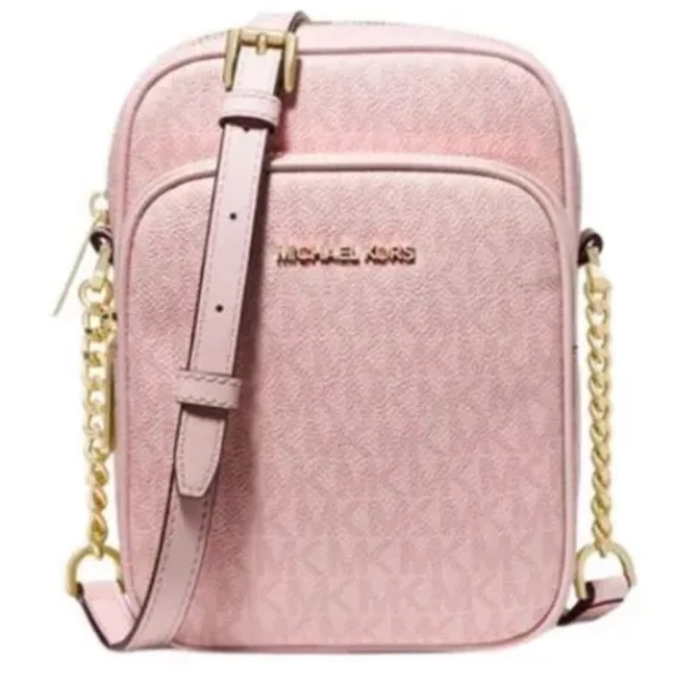 Michael Kors Jet Set Travel Medium Logo Crossbody Zip Bag
